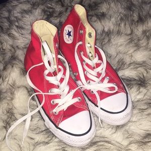 Red High Top Converse